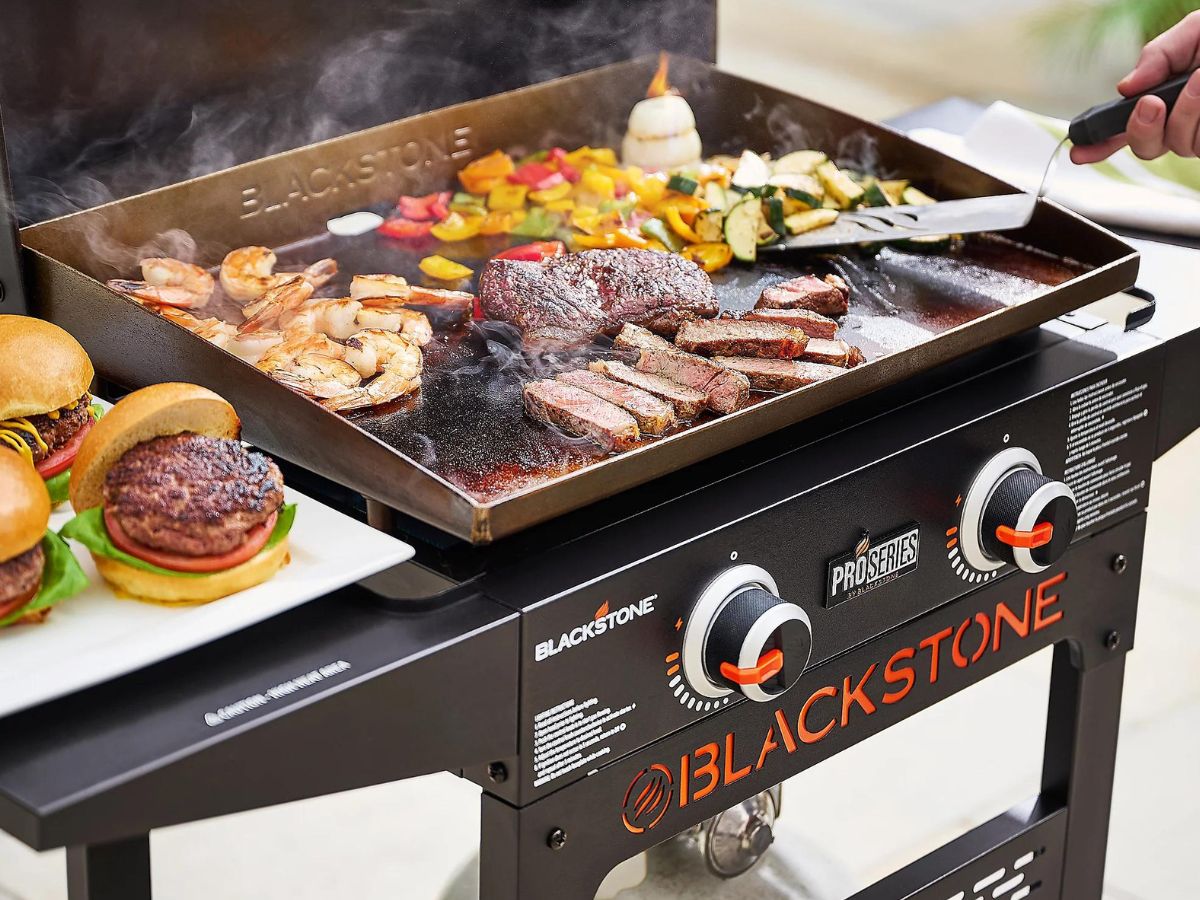 Blackstone 22″ Outdoor 2-Burner Griddle Grill Only $304.98 Shipped | Includes Tool Set & Cover