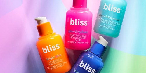 Bliss Skincare Products from $11.74 on Walmart.com or Target.com