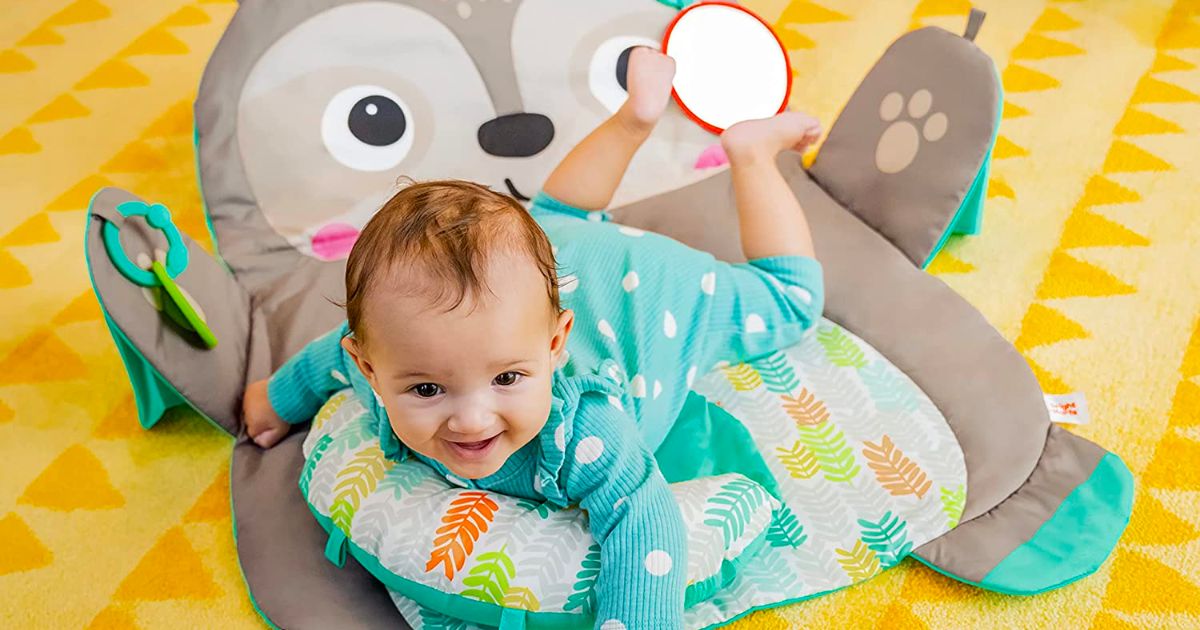 Bright Starts Tummy Time Prop Play Activity Mat