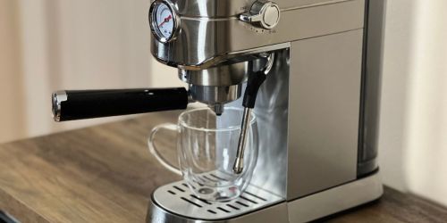 Stainless Steel Espresso Maker Only $120.15 Shipped on Amazon | Make Professional Quality Coffee Drinks