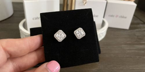 Cate & Chloe Norah Princess Cut Earrings ONLY $17.55 Shipped (Includes Gift Box!)