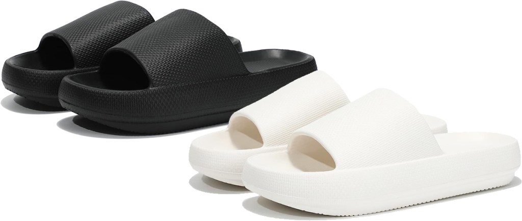 black and white pairs of cloud slides