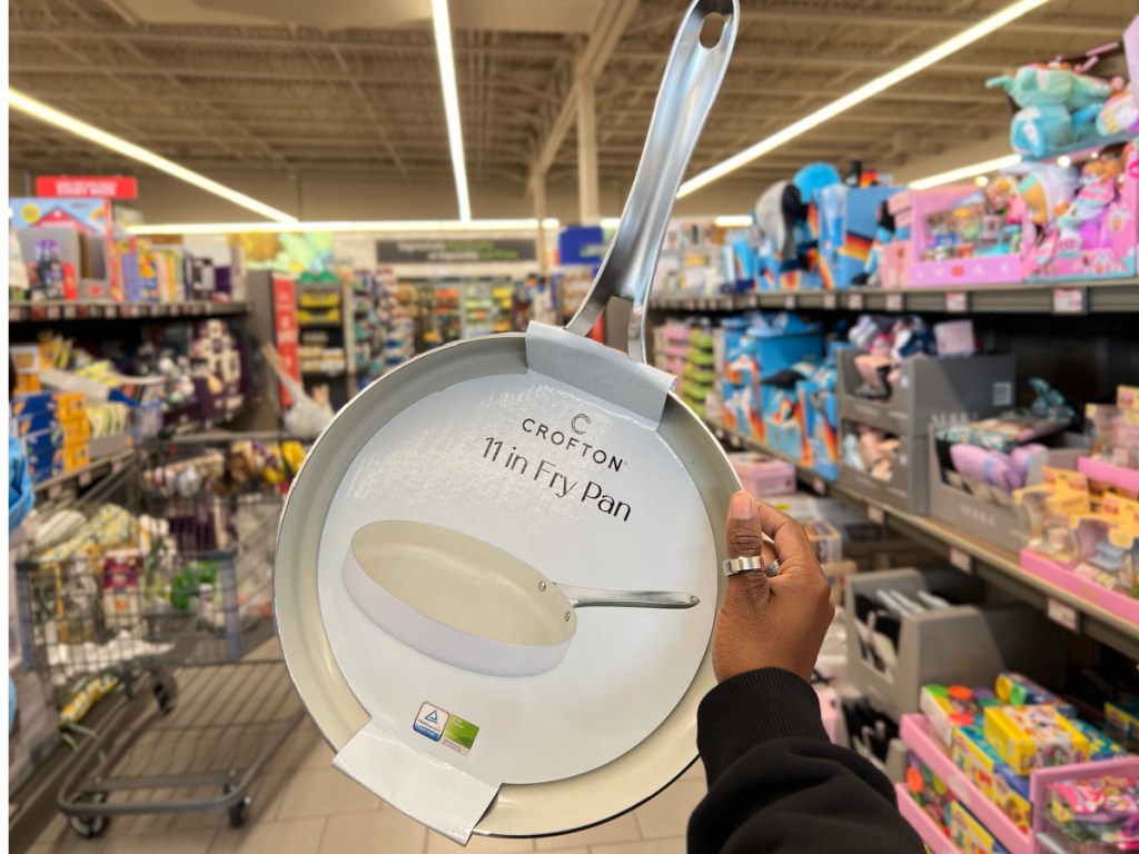 Crofton Spring Fry Pan in woman's hand
