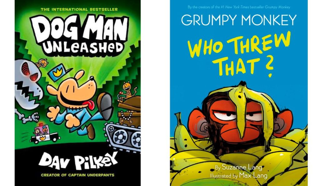 Dog man unleashed grumpy monkey book covers