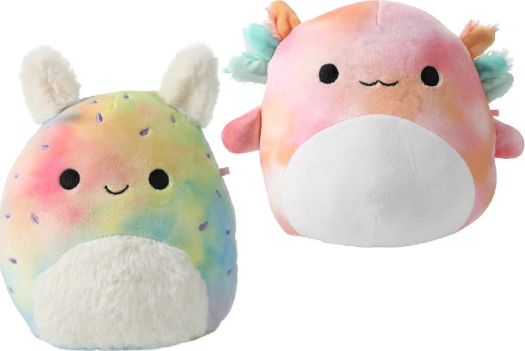 Two Sealife Squishmallows Noe the Sea Bunny and Aksel the Axolotl