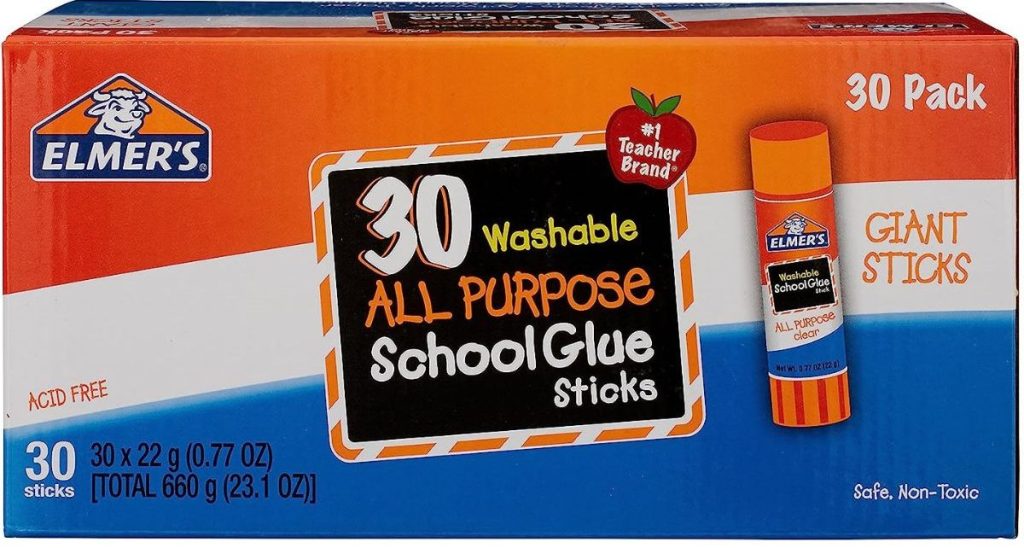 30-count box of Elmer's Glue Sticks