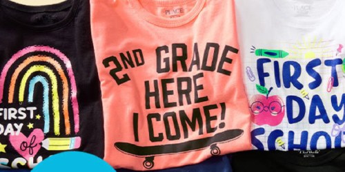 The Children’s Place First Day of School Graphic Tees Just $4.49 Shipped (Regularly $11.50)