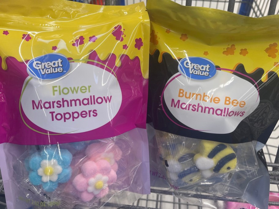 Great Value Flower and Bumble Bee Marshmallow Toppers