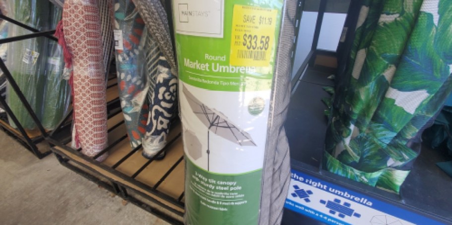Mainstays 9′ Patio Umbrella w/ 3-Way Tilt Possibly Only $33.58 at Walmart
