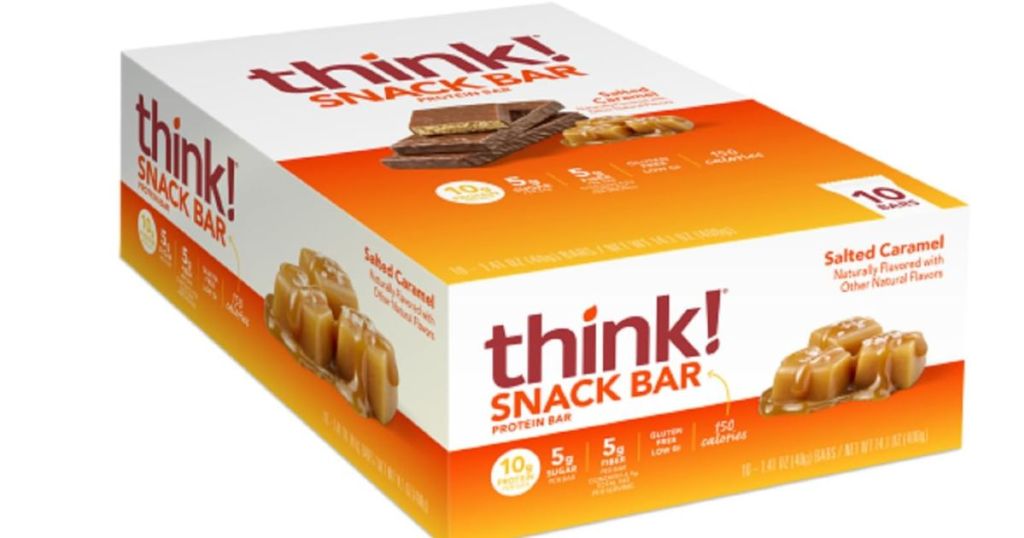 think! Protein Bars with Chicory Root 10-Count - Salted Caramel