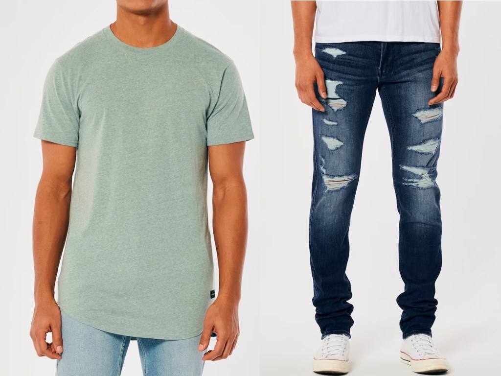 Hollister Men's t-shirt and jeans