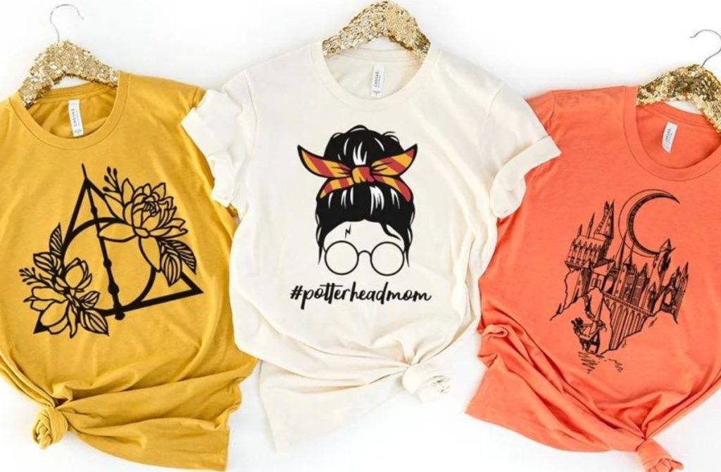 3 Harry Potter theme t-shirts