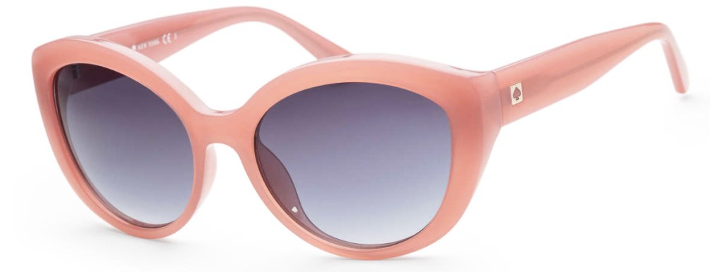 pink plastic kate spade sunglasses