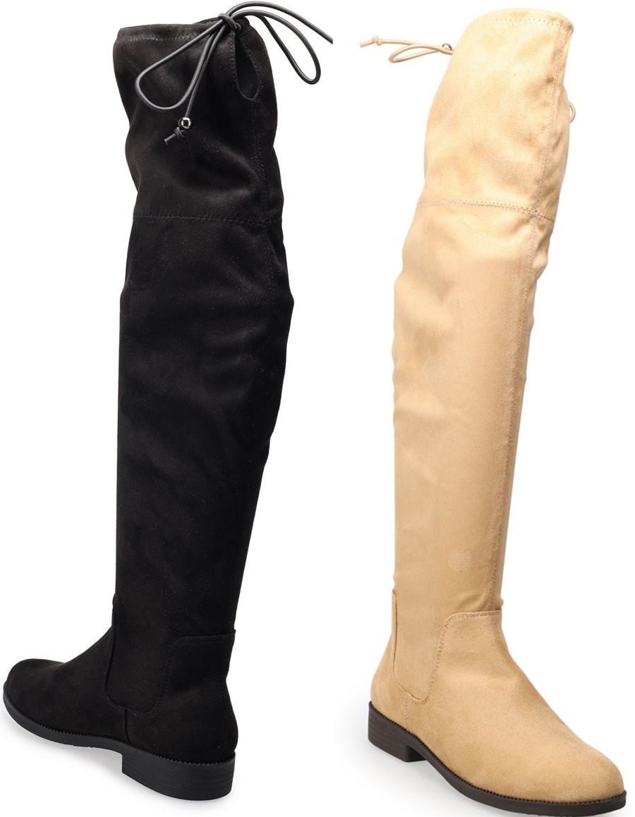 2 thigh-high boots