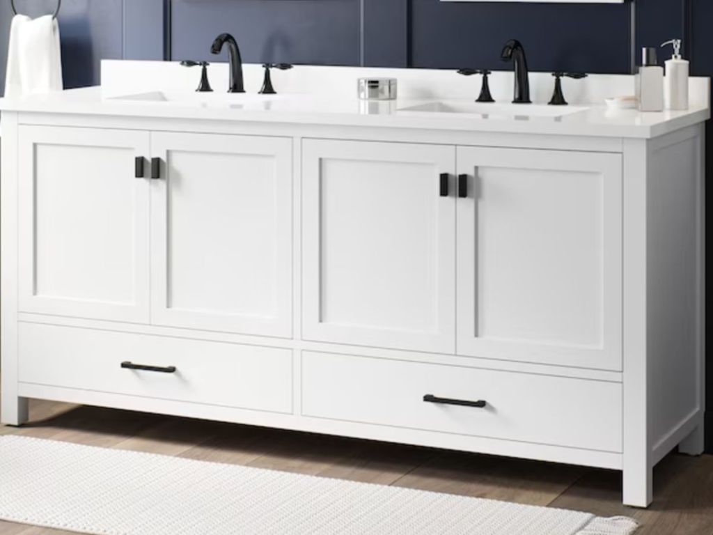 65% Off Lowe's Bathroom Vanities  Vanity w/ Marble Top Only $319 