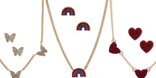 Up to 85% Off Macy’s Jewelry | Matching Necklace & Earring Sets Only $5 (Reg. $36)
