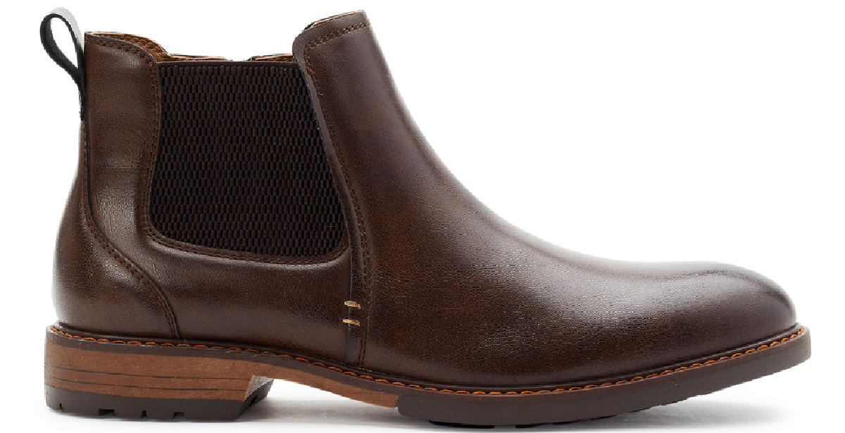 A brown Madden NYC Mens Chelsea Dress Boot