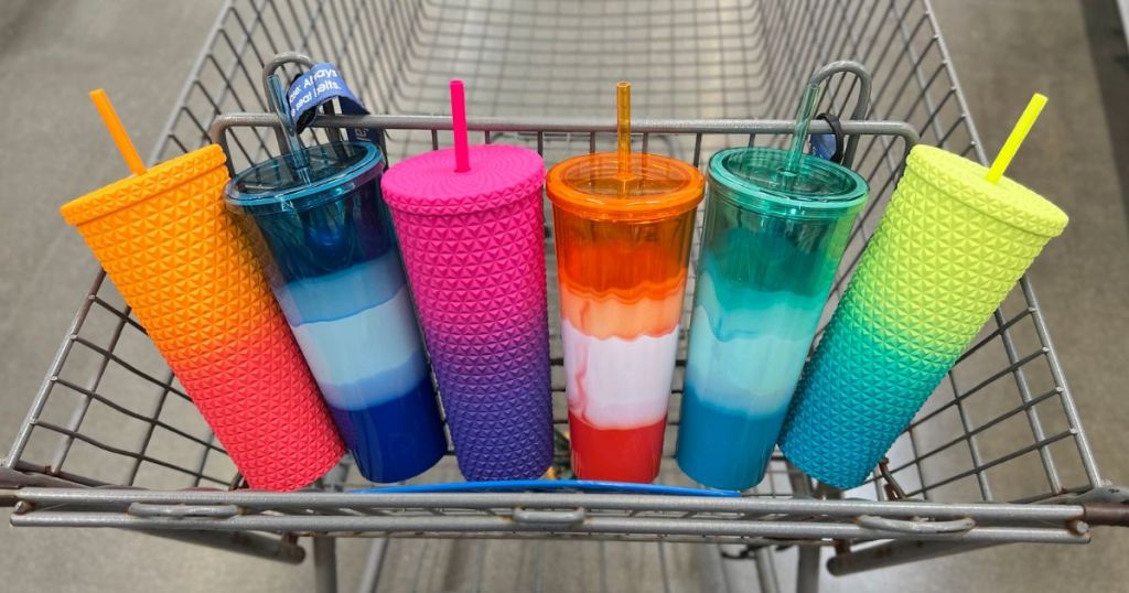 mainstays tie dye and studded tumblers in store