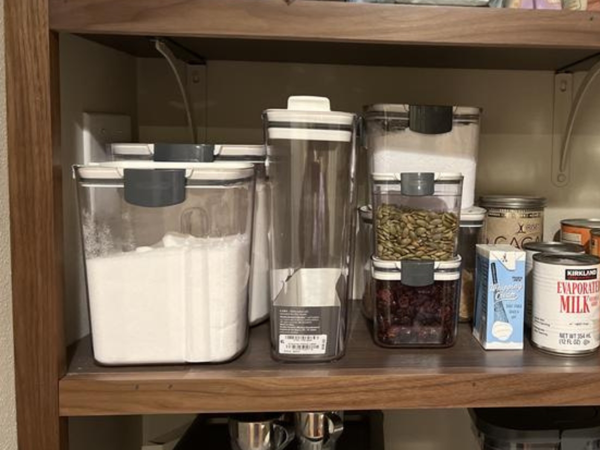 Martha Stewart 6-Piece Food Storage Set in pantry