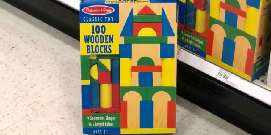 Melissa & Doug 100-Piece Wooden Building Blocks Just $10 on Walmart.com