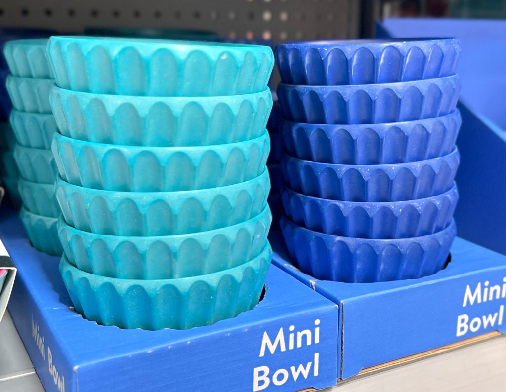 Mini Bowls on the shelves at Target