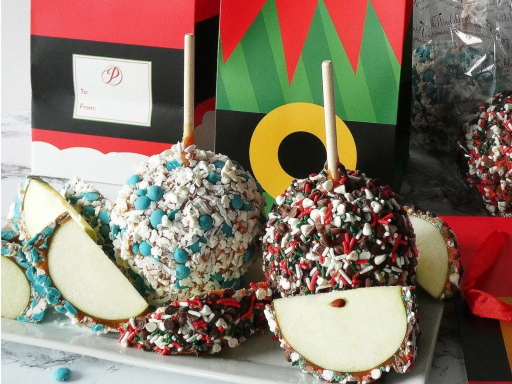 Mrs Prindables Holiday Themed Dipped Apples