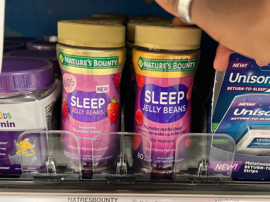 Nature's Bounty Sleep Jelly Bean Vitamins on display at the the store