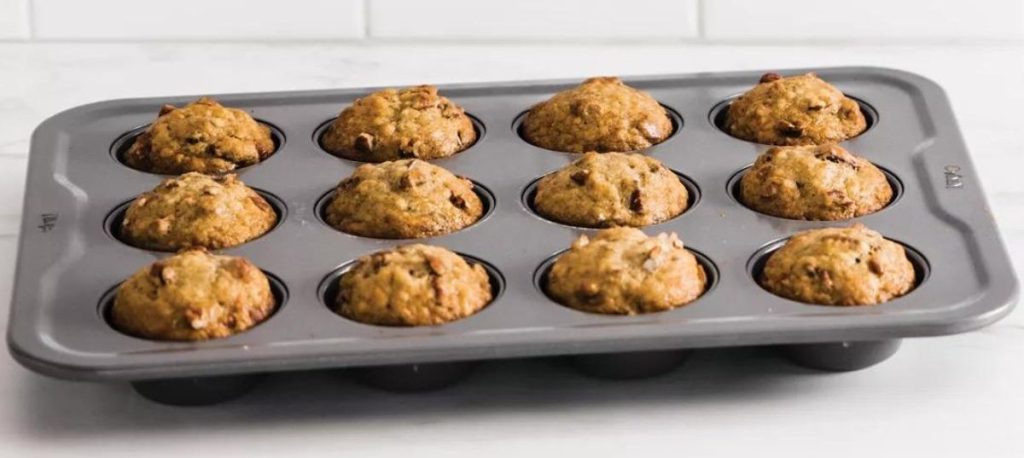Ninja Foodi Muffin pan with 12 muffins it it