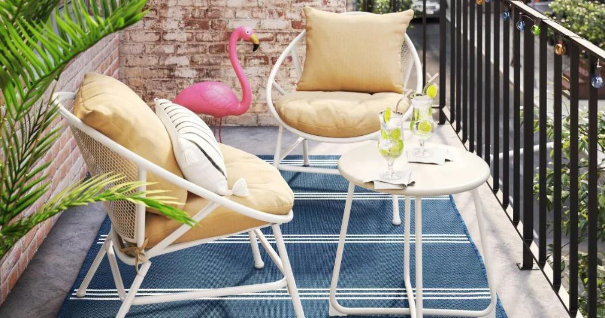 50% Off Target Patio Furniture Sale | 3-Piece Set w/ Cushions Only $162.50 Shipped (Regularly $325) + More