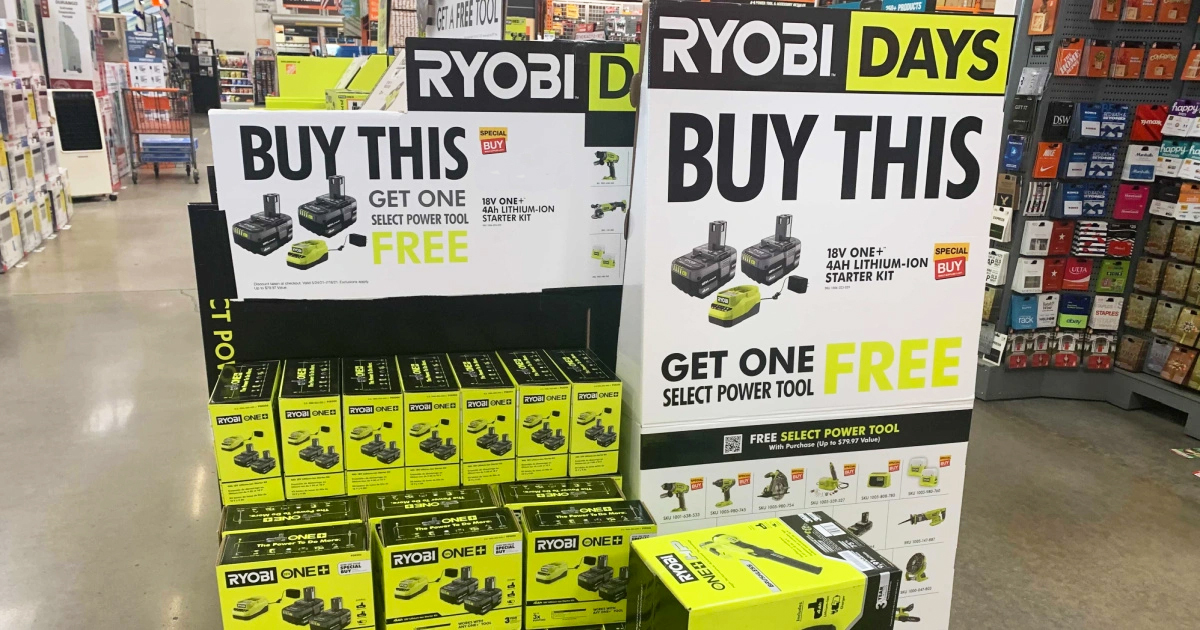 WOW Ryobi Batteries Charger Choice Of Power Tool Just 199 Shipped   Ryobi Tools Home Depot 