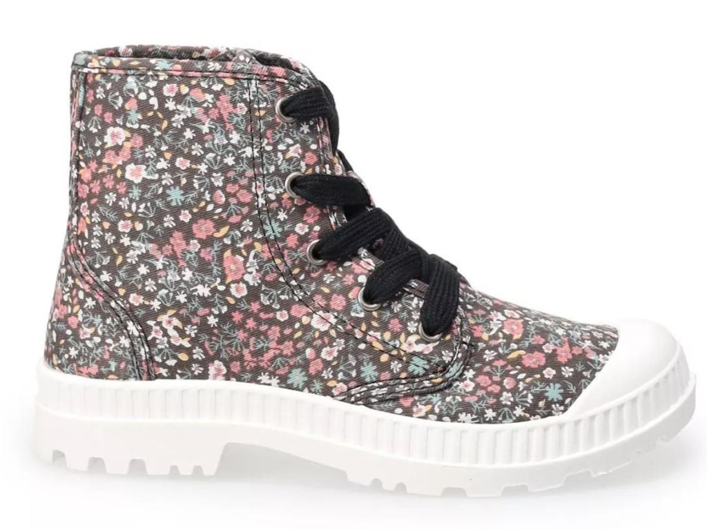 Boots with flowers on it