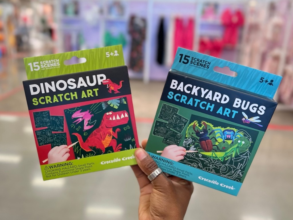 Dinosaur and Bug Scratch Art Kits
