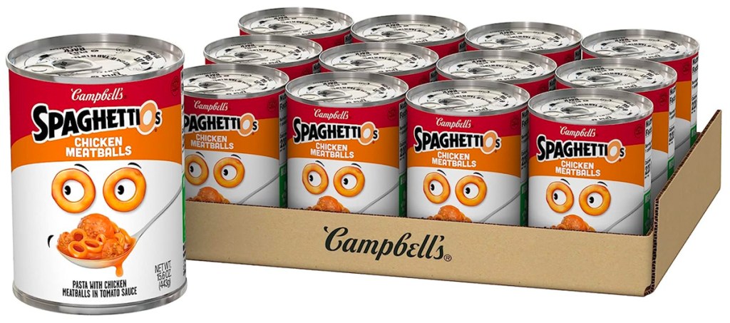 Spaghettios with chicken meatballs 12-pack