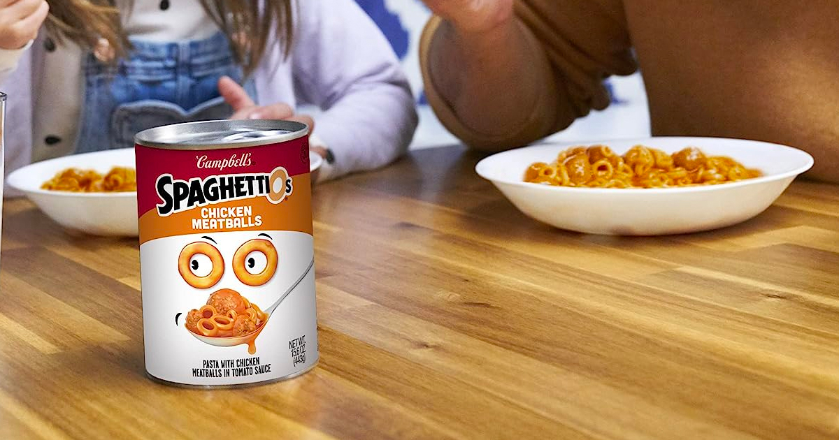 Campbell’s SpaghettiOs w/ Chicken Meatballs 12-Pack Only $12 Shipped on Amazon