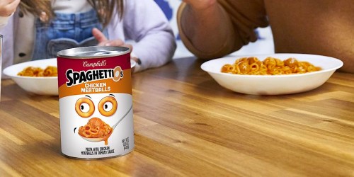 Campbell’s SpaghettiOs w/ Chicken Meatballs 12-Pack Only $12 Shipped on Amazon
