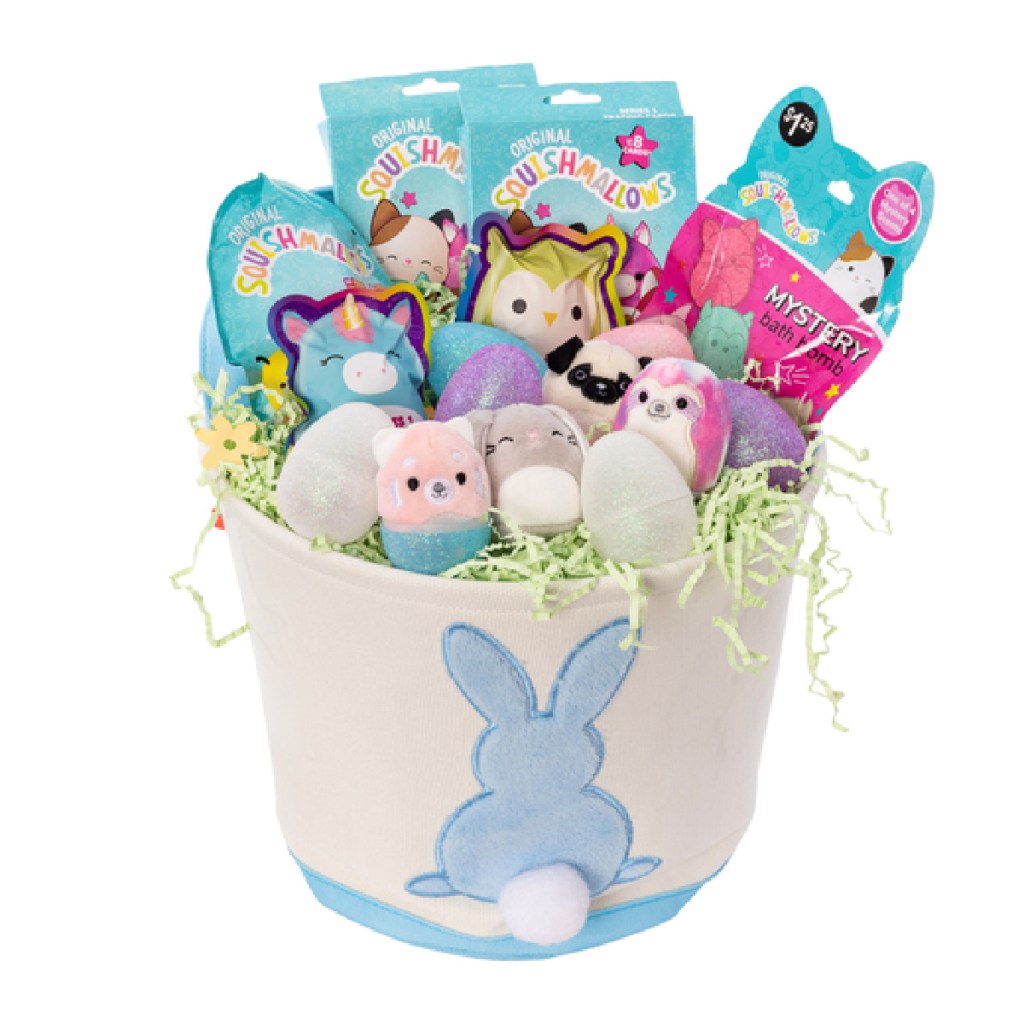 A Squishmallows pre-filled Easter basket from Five Below