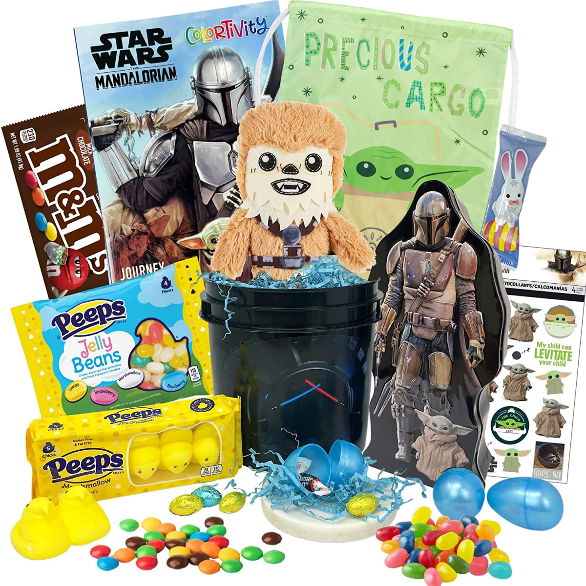 Star Wars pre filled easter basket with candy and figurines