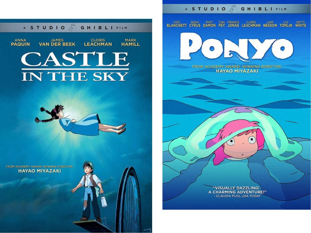 Studio Ghibli's Castle in the Sky and Ponyo Movies