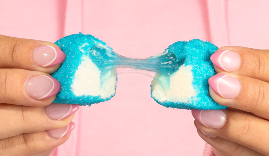 NEW Stuffed Puffs Filled Marshmallows Blue Raspberry Eggs created in collaboration with Jolly Rancher brand