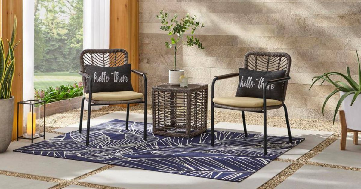 Up to 70% Off Home Depot Patio Furniture | 3-Piece Bistro Set w/ Cushions Only $121 Shipped