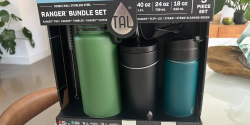 TAL Water Bottle Bundle $19.98 on Walmart.com | Includes TWO Tumblers & Coffee Cup!