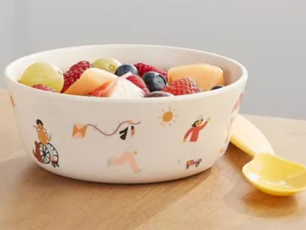 Target Pillowfort Bamboo Melamine Cereal Bowl in Pals design
