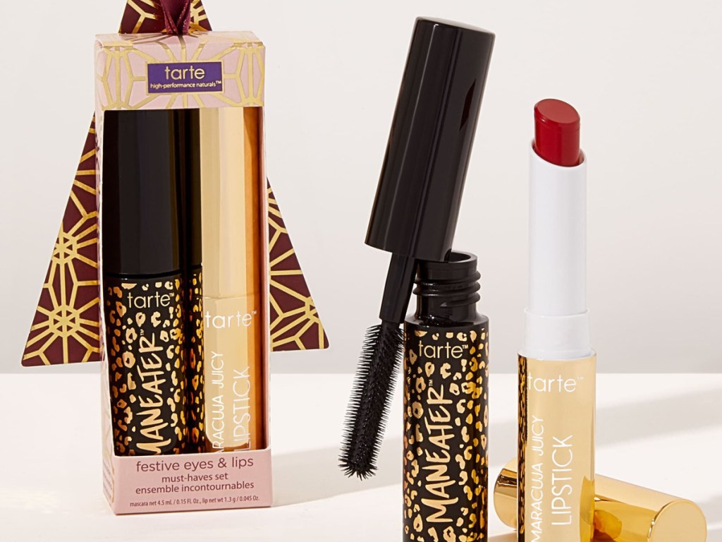 Tarte festive eyes & lips must-haves set its case and outside of it