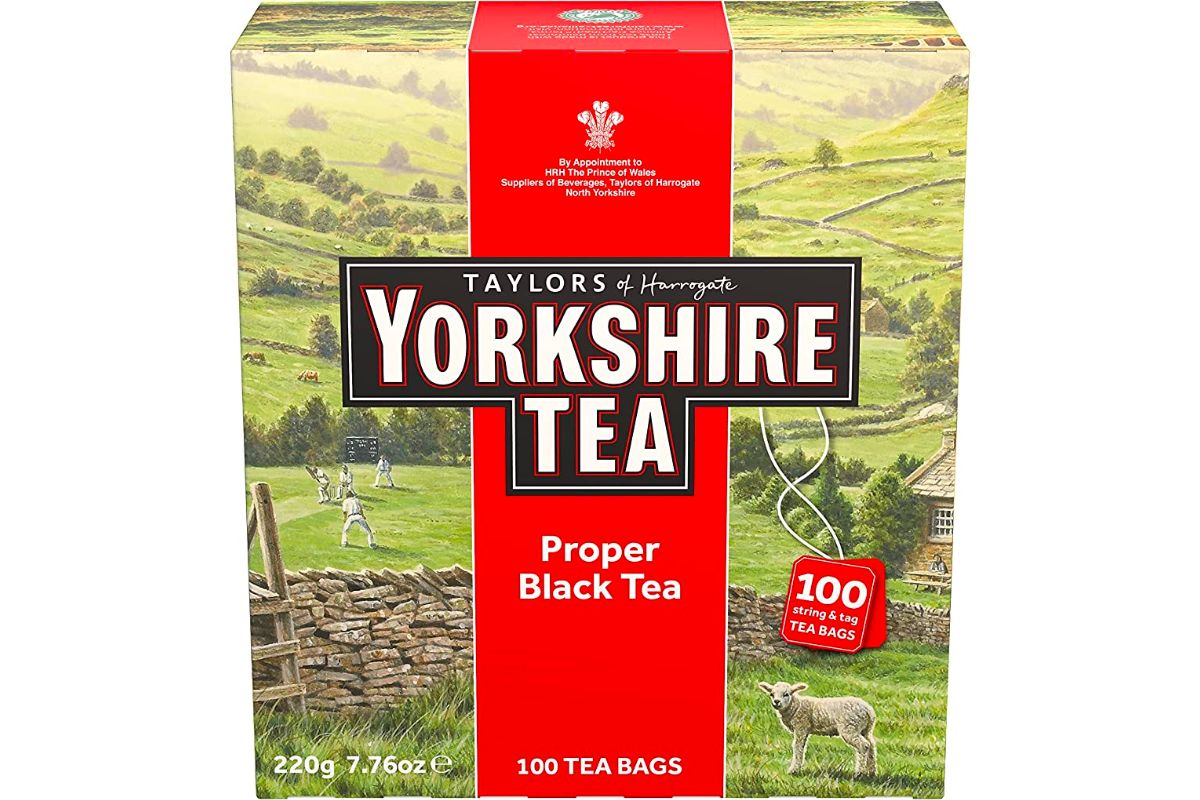 a 100-count boxTaylors of harrogate yorkshire tea