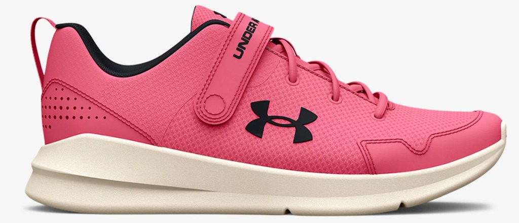 pink and black under armour girls shoe