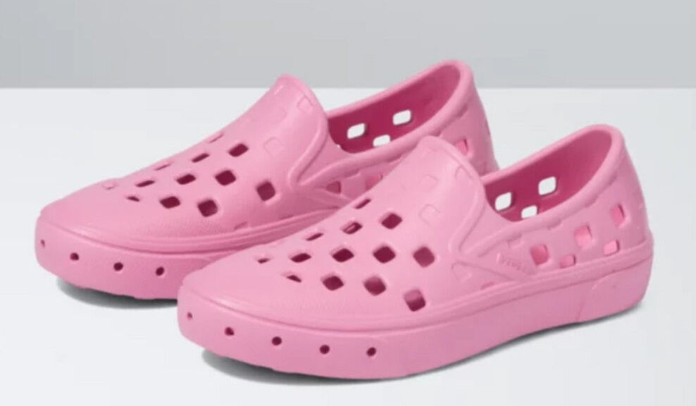 Solid pink water shoes