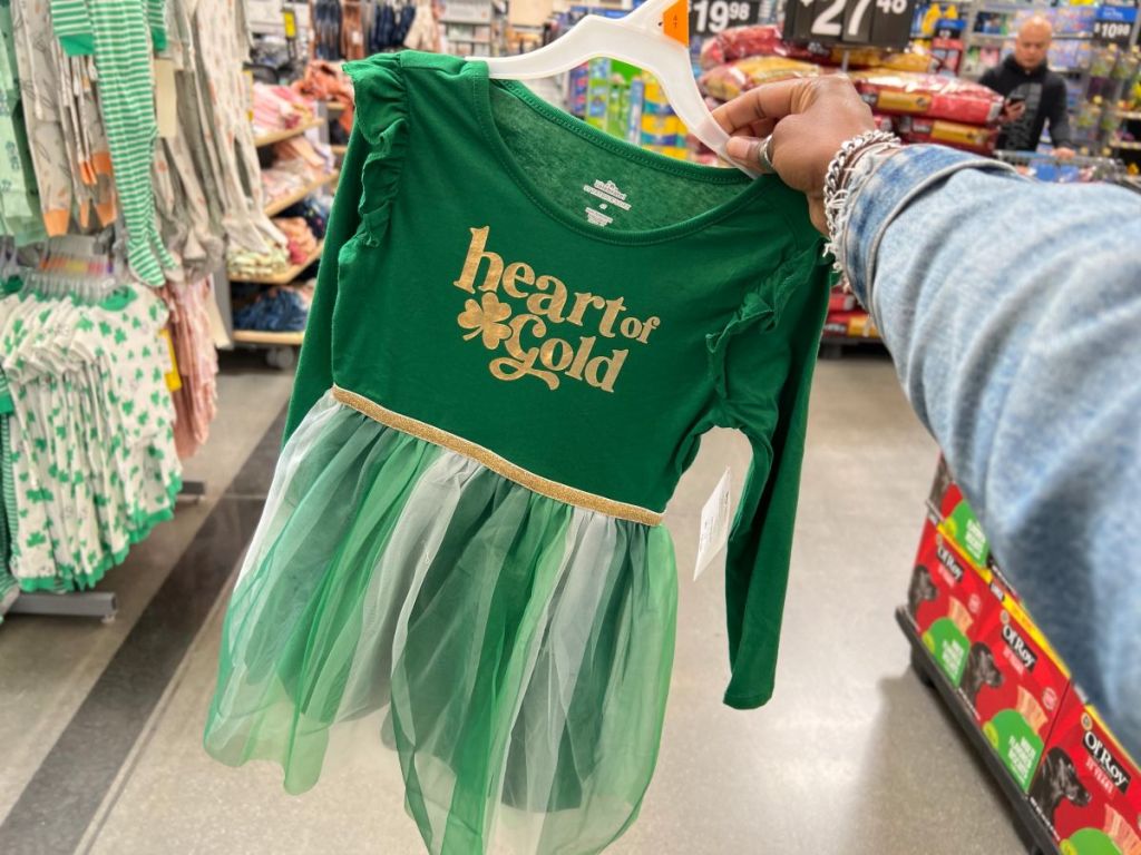 Way to celebrate heart of gold little girl's dress
