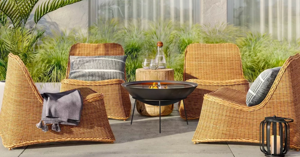 50% Off Target Patio Furniture Sale | Stacking Wicker Chairs 2-Pack Only $367.50 Shipped (Reg. $525)