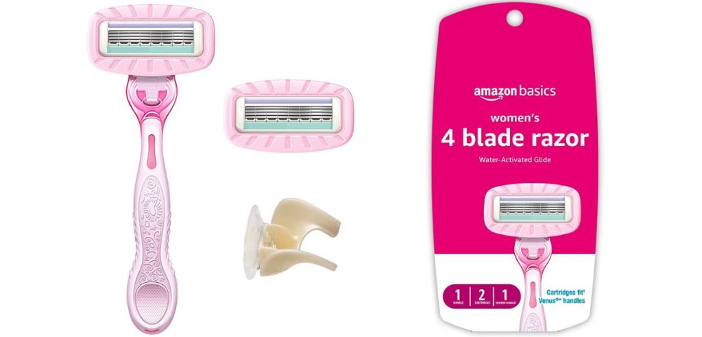Womens amazon 4blade razor with 2 blade refills