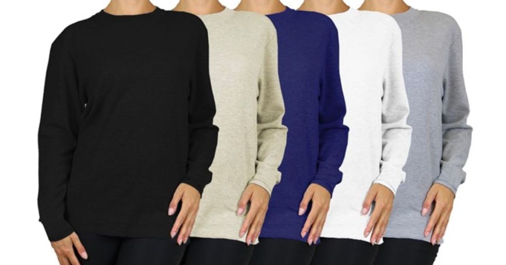 4 pack Womens thermal tops